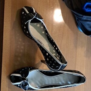 Black Peep-Toe Women's Shoes